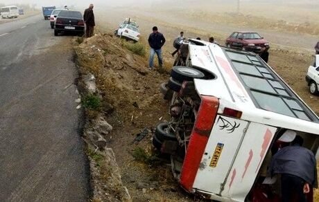 تکذیب فیلم آتش سوزی مینی‌بوس دانش آموزان قصرقند