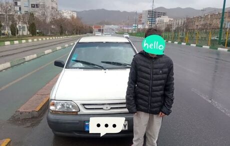 توقیف یک دستگاه سواری پراید به رانندگی یک کودک ۱۰ ساله در اراک