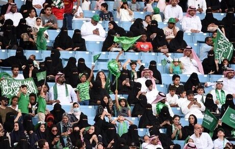 محدودیت حضور زنان در ورزشگاه‌های عربستان برداشته شد