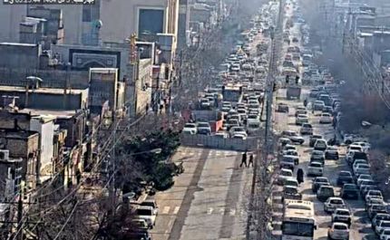 فرونشست در مشهد، یک خیابان را بست