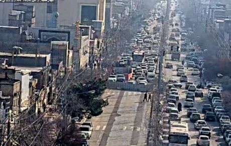 فرونشست در مشهد، یک خیابان را بست