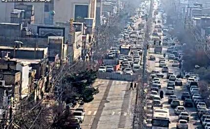 فرونشست در مشهد، یک خیابان را بست
