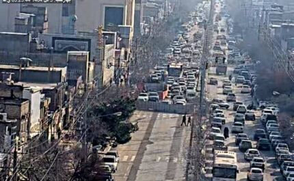 فرونشست در مشهد، یک خیابان را بست
