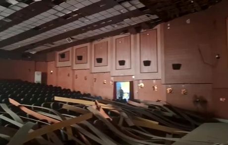 سینما شکوفه در حملات شب گذشته آسیب دید / ویدئو