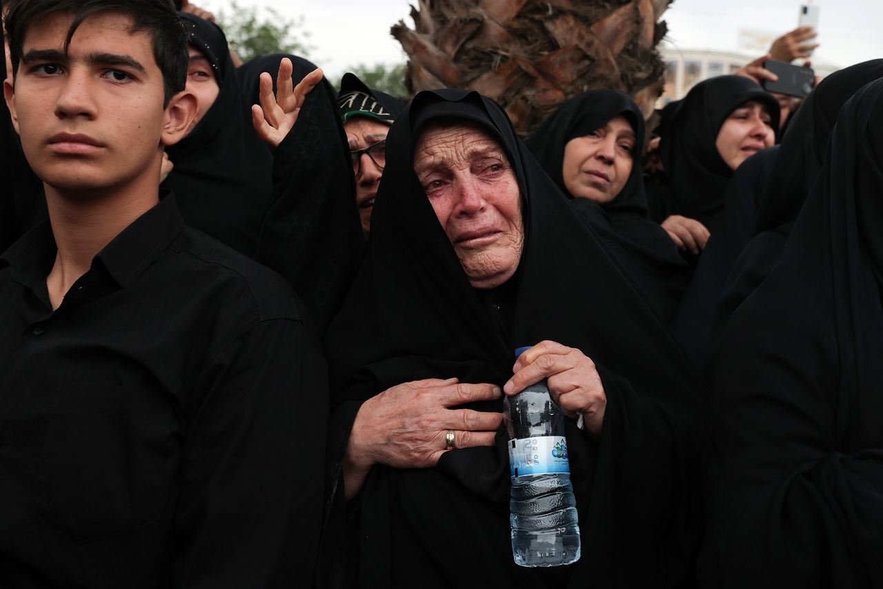 پیکر رئیس جمهور شهید در قم
