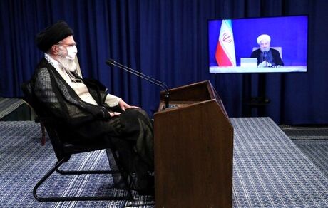 سخنرانی رهبر انقلاب در ارتباط تصویری با جلسه هیات دولت