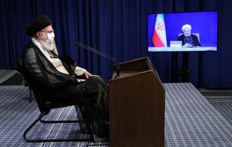 سخنرانی رهبر انقلاب در ارتباط تصویری با جلسه هیات دولت