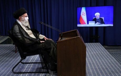 سخنرانی رهبر انقلاب در ارتباط تصویری با جلسه هیات دولت