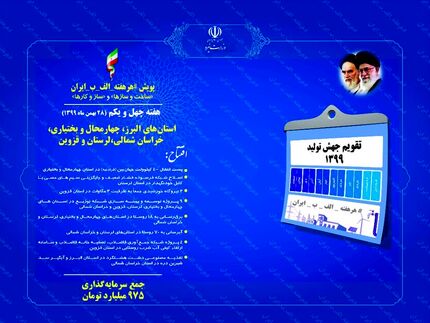 فردا، افتتاح ۲۴ پروژه آب و برق در قالب طرح #هرهفته_الف_ب_ایران
