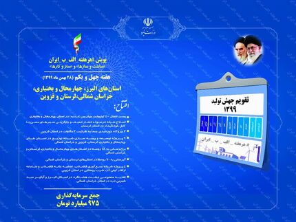 فردا، افتتاح ۲۴ پروژه آب و برق در قالب طرح #هرهفته_الف_ب_ایران