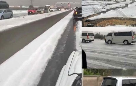 اولین بارش برف در تاریخ کویت