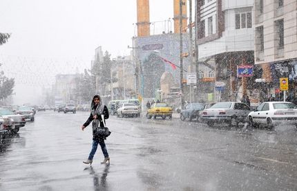 بارش برف در زاهدان بعد از هشت سال