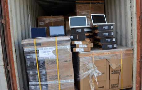 کشف محموله قاچاق محموله میلیاردی قطعات کامپیوتر