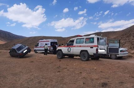 جان باختن یک نفر در حادثه واژگونی آمبولانس خروس‌لو