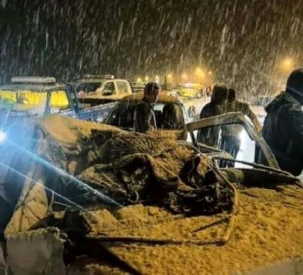 ۳ کشته بر اثر ریزش سنگ در جاده چالوس