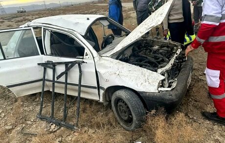 پراید واژگون شد / یک نفر جان باخت