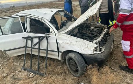 پراید واژگون شد / یک نفر جان باخت