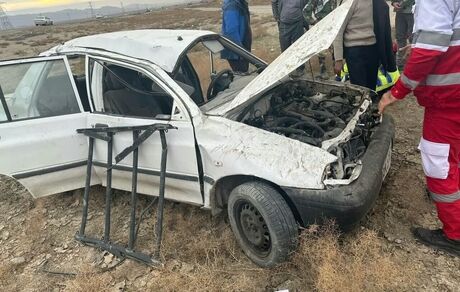 پراید واژگون شد / یک نفر جان باخت