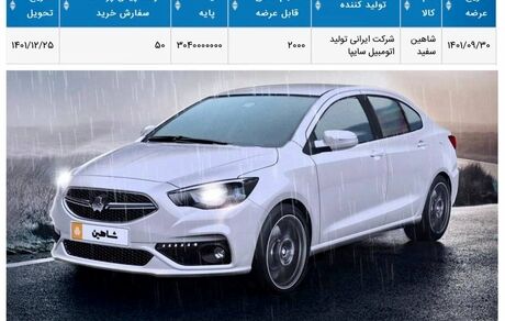 چهارشنبه، ۲۰۰۰ دستگاه شاهین در بورس کالا عرضه می‌شود
