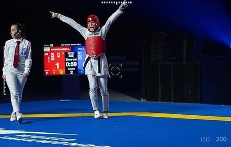 صعود بانوی تکواندوکار ایرانی به رنک نخست جهان