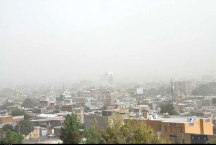 هوای شهرهای استان کرمانشاه در وضعیت خطرناک