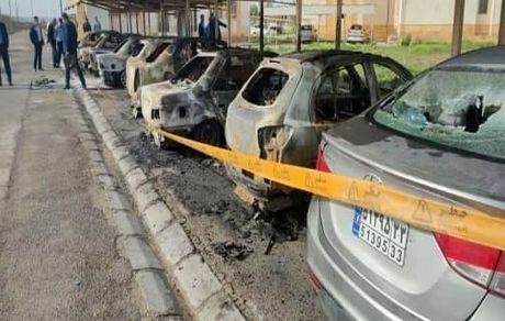آتش سوزی گسترده در مهمانسرای شرکت ره آوران فنون پتروشیمی ماهشهر / ۱۰ خودرو سوخت