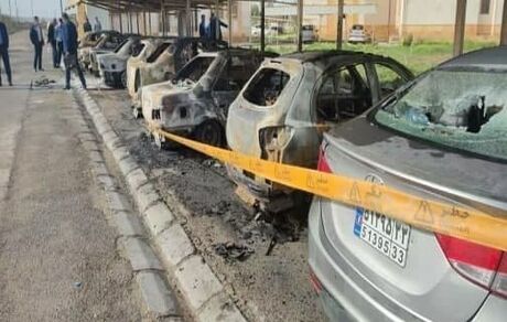 آتش سوزی گسترده در مهمانسرای شرکت ره آوران فنون پتروشیمی ماهشهر / ۱۰ خودرو سوخت