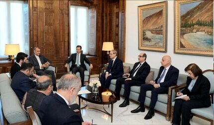 دیدار و رایزنی امیرعبداللهیان با بشار اسد