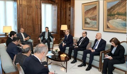 دیدار و رایزنی امیرعبداللهیان با بشار اسد