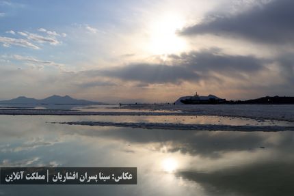 تازه‌ترین تصویر ماهواره‌ای از وضعیت دریاچه ارومیه