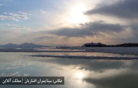 تازه‌ترین تصویر ماهواره‌ای از وضعیت دریاچه ارومیه