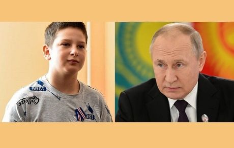 مدال شهامت پوتین به پسر ۱۰ ساله