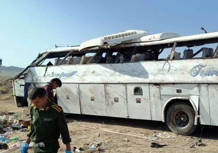 همه فوتی‌های اتوبوس واژگون شده در محور یزد به طبس، زنان هستند