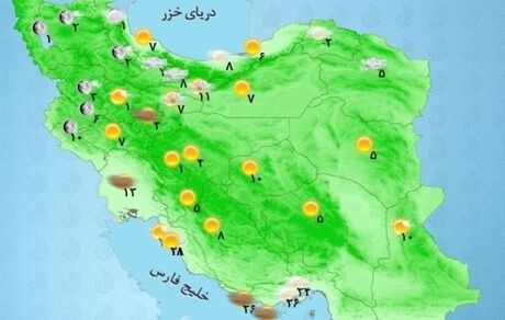 ورود سامانه بارشی جدید به کشور  