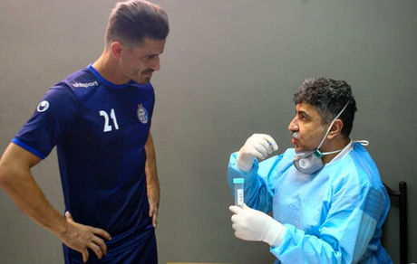 وریا  و دخترش در قرنطینه/ عکس