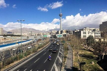 تمیزی هوای تهران در اولین روز سال