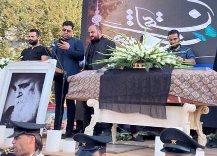 پیکر هوشنگ ابتهاج در رشت تدفین شد