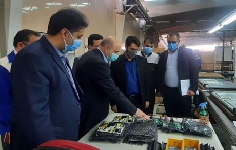 افتتاح خط تولید تلویزیون ۶۵ اینچ هوشمند پارس