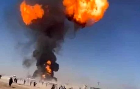 گمرک مرزی افغانستان و ایران آتش گرفت