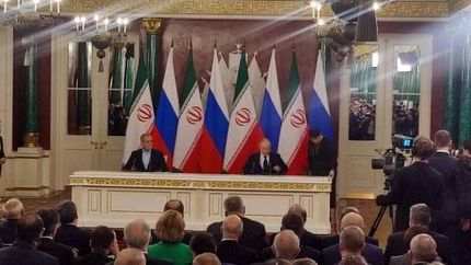 امضای معاهده مشترک جامع راهبردی ایران و روسیه + ویدئو