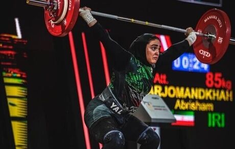 دختر وزنه‌بردار ایران در دسته ۷۶ کیلوگرم قهرمانی آسیا ۲۰۲۲، ششم شد