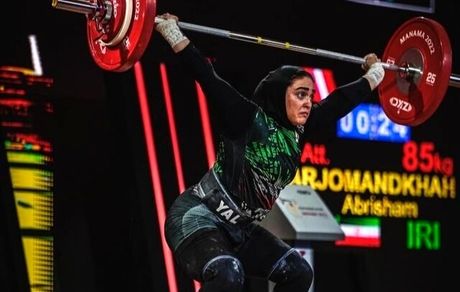 دختر وزنه‌بردار ایران در دسته ۷۶ کیلوگرم قهرمانی آسیا ۲۰۲۲، ششم شد