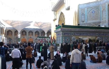 هتلی در نزدیکی حرم حضرت علی آتش گرفت