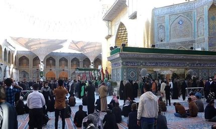 هتلی در نزدیکی حرم حضرت علی آتش گرفت