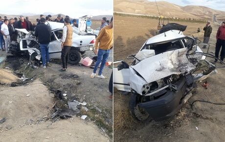 تصادف خونین در جاده راژان ارومیه با ۱۶ کشته و زخمی