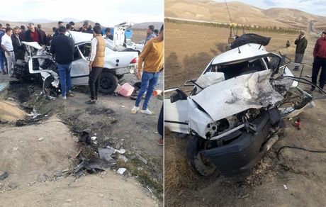 تصادف خونین در جاده راژان ارومیه با ۱۶ کشته و زخمی