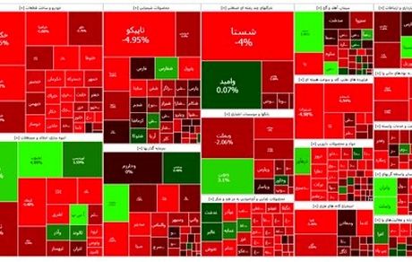 افت سنگین شاخص بورس در آغاز هفته