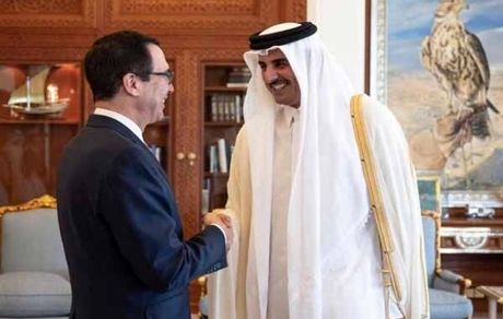 راز دیدار وزیر خزانه داری آمریکا با امیر قطر