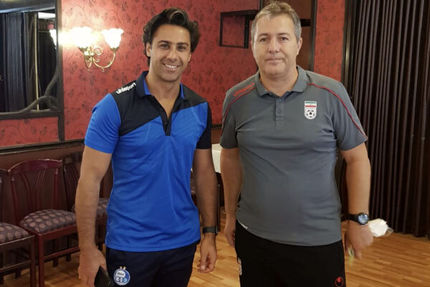 سرمربی تیم ملی فوتبال ایران با فرهاد مجیدی دیدار کرد