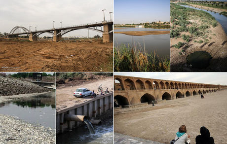 روند کاهشی جریان آب در ۵۶ درصد رودخانه‌های ایران